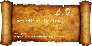 Laczházi Dorina névjegykártya